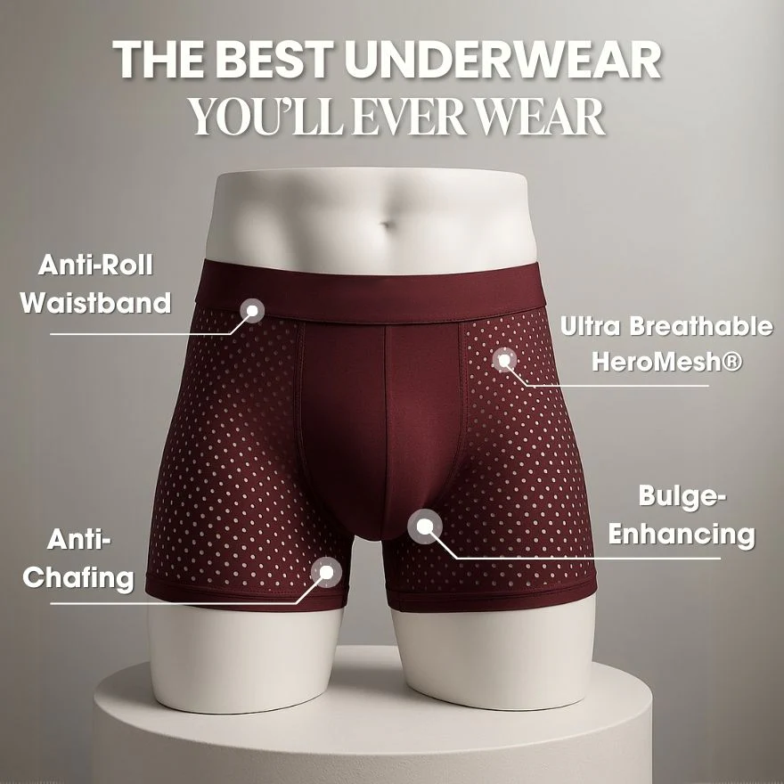 Boxers Reinvented: Sustainable Comfort That Moves With You.