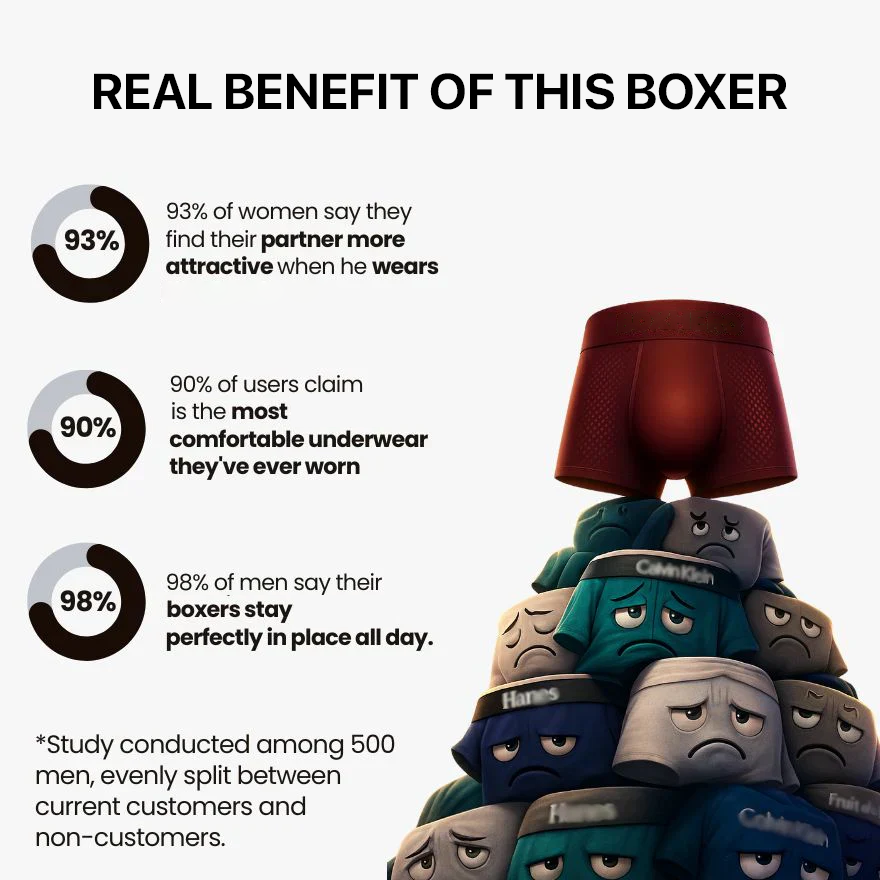 Boxers Reinvented: Sustainable Comfort That Moves With You.